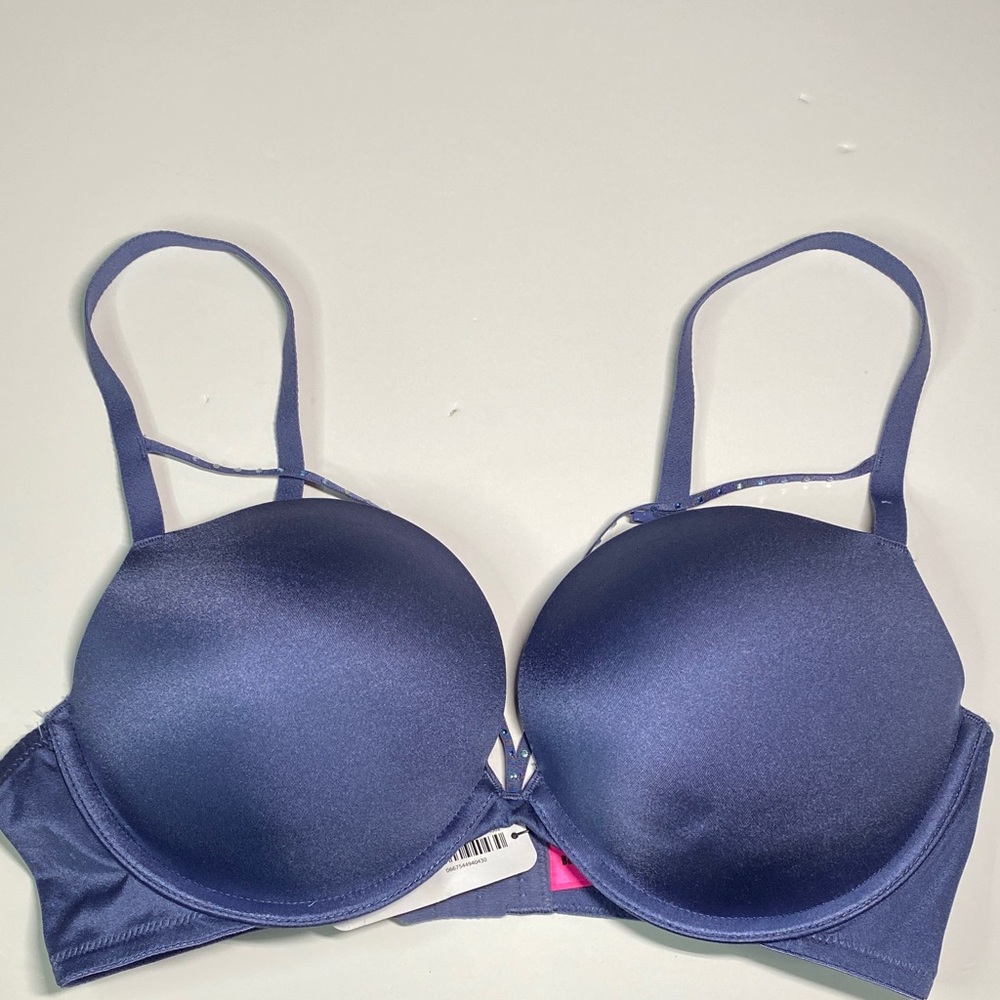 Padded Pushup Bra Beyond Sexy La Senza Size 34D Purple Gem Straps NWT